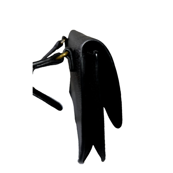 MELROSE And MARKET Purse Black Pebbled Leather Flap Closure Crossbody Bag - Picture 6 of 9